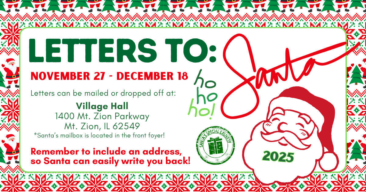 Flyer for 2025 Letters to Santa