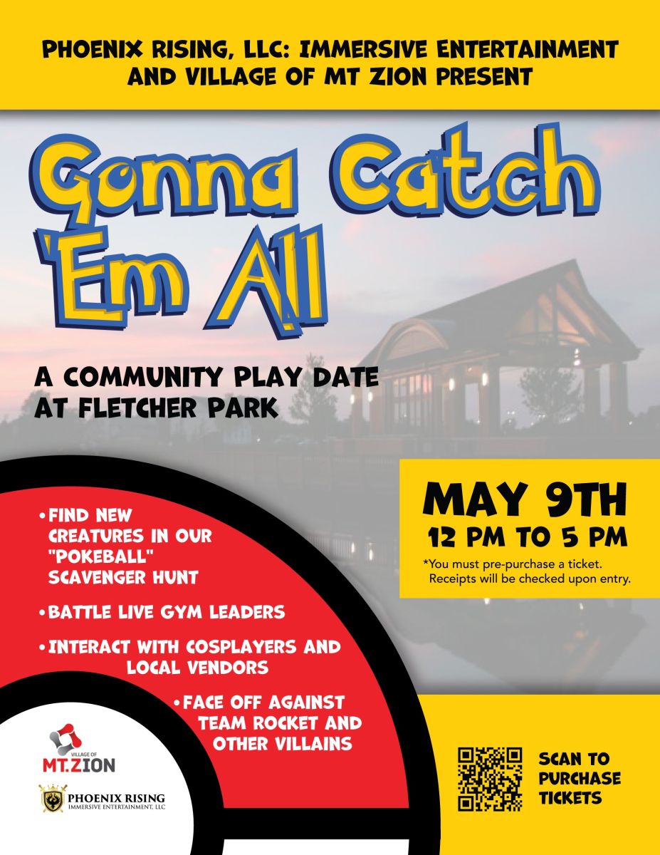 Flyer for a Pokemon Themed Community Event