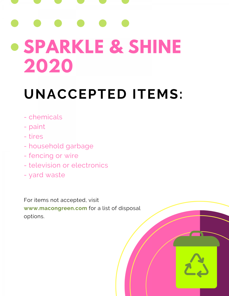 Sparkle & Shine 2020 Unaccepted Items