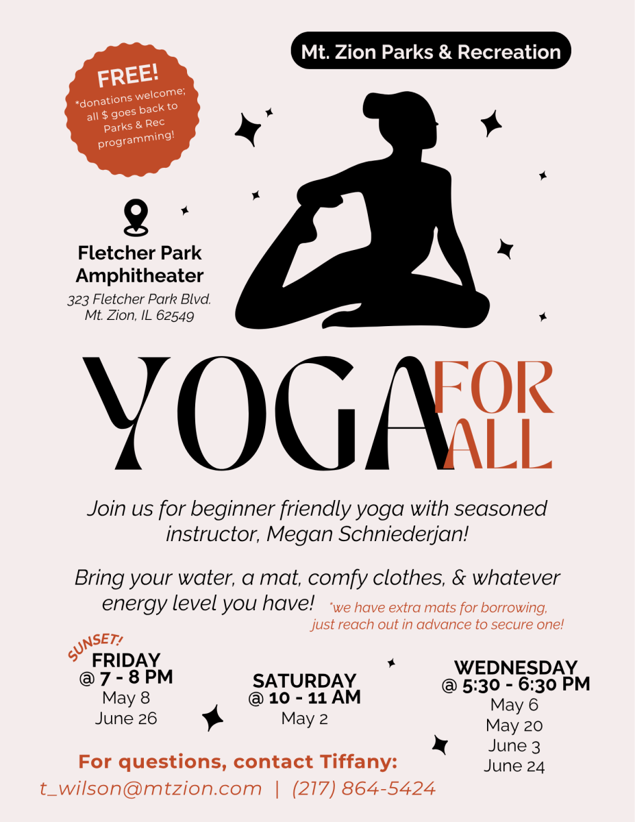 Flyer for Summer Yoga in Park