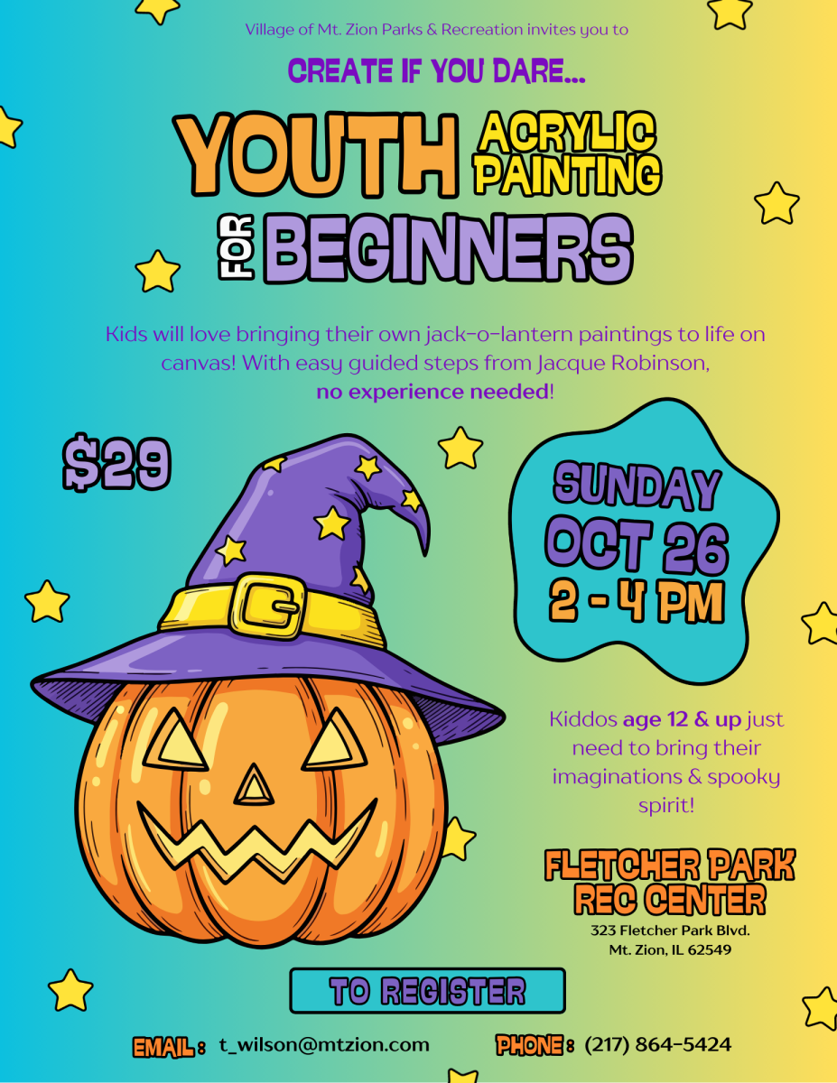 Flyer for a Youth Painting Event